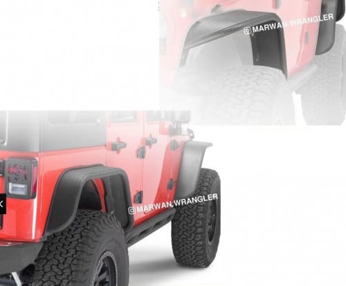 رفارف المنيوم اسود بودر كوتنق رانجلر 2007-2017 JK