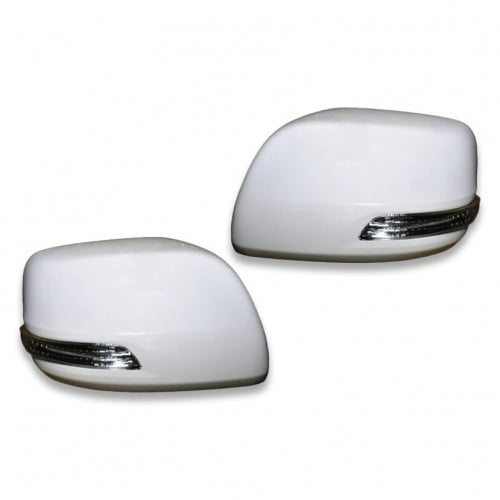 طقم اغطية مرايات لاندكروزر بفلشر