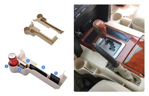 منظم اغراض جنب الديكور يمين + يسار لون بيج 2008-20...