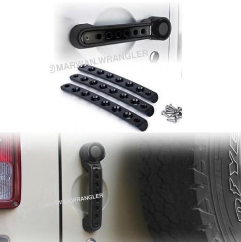 طقم حماية يد خارجي 2 باب رانجلر 2007-2017 JK