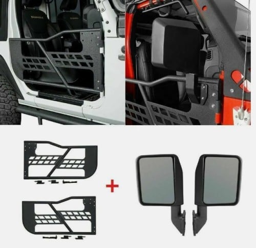 ابواب رانجلر جي كي حديد مع المرايات 2 باب