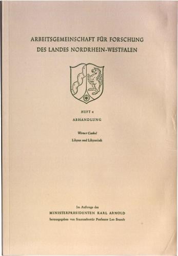 Libyan und Lihyanisch - Werner Caskel