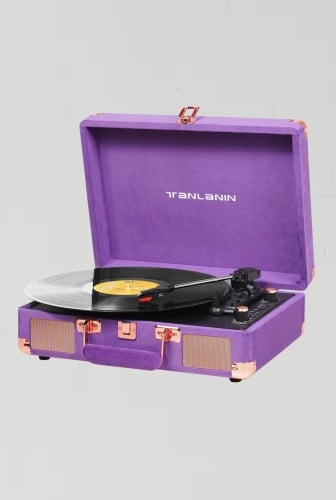 مشغل اسطوانات Tanlanin بنفسجي مخمل