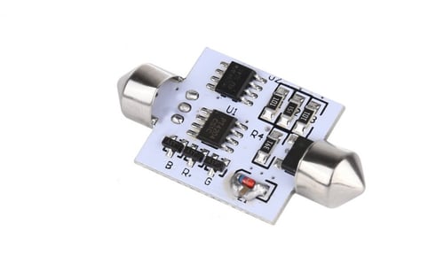 شريحتين اضاءة ملونة للسيارة مع ريمونت كنترول للسيا...