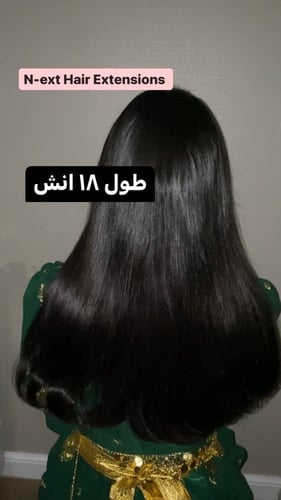 وصلات شعر متعددة - أسود طبيعي (كلبسات)