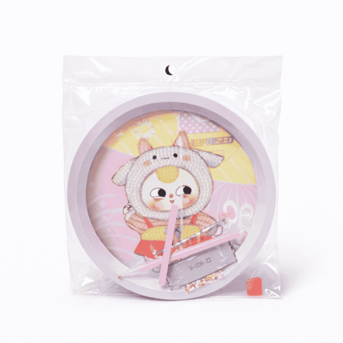 لوحة تلوين شخصيات بالفصوص الملونة للأطفال دائرية