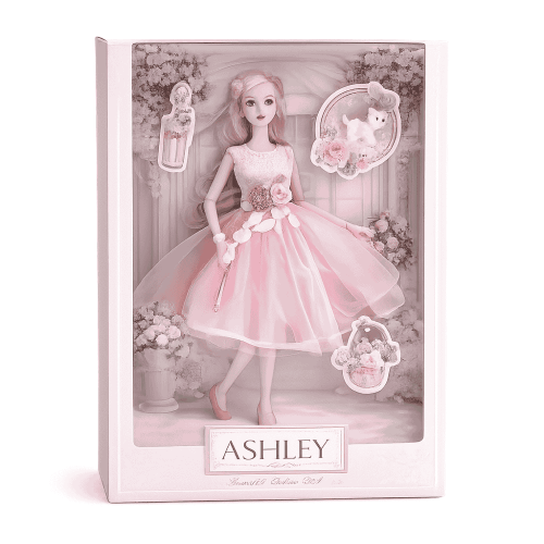 دمية عروسة مع دمية حيوان حجم صغير