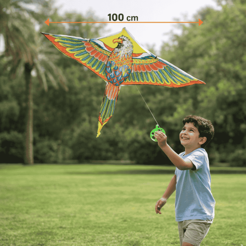 طائرة ورقية للأطفال على شكل صقر مقاس 100 سم من الط...