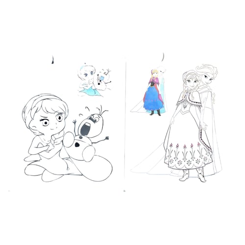 دفتر تلوين أميرة الثلج 16 صفحة تلوين