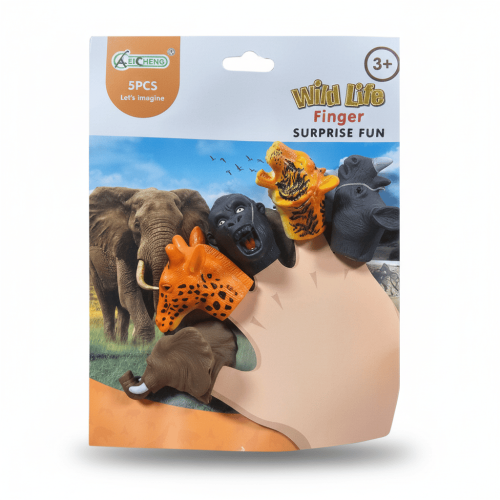 لعبة دمى يد حيوانات 5 أصابع