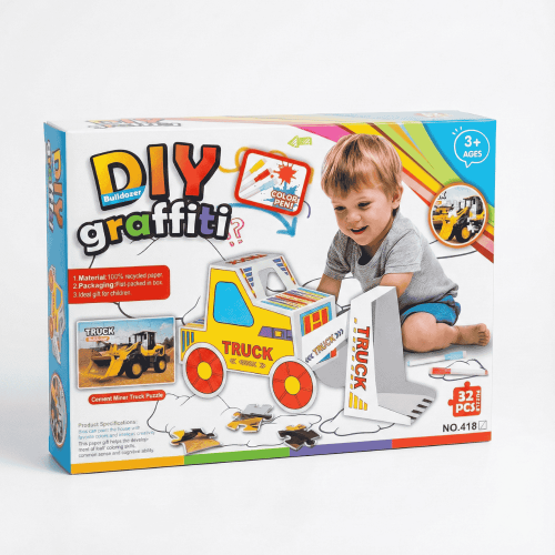 لعبة التلوين والتركيب DIY Graffiti Truck