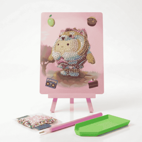 لوحة رسم بالفصوص الماسية DIY للأطفال مع قاعدة