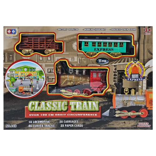 لعبة قطار 11 قطعة مسار بطول 190 سم