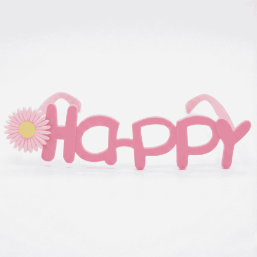 نظارة أطفال بكلمة HAPPY – تصميم زهرة مرح