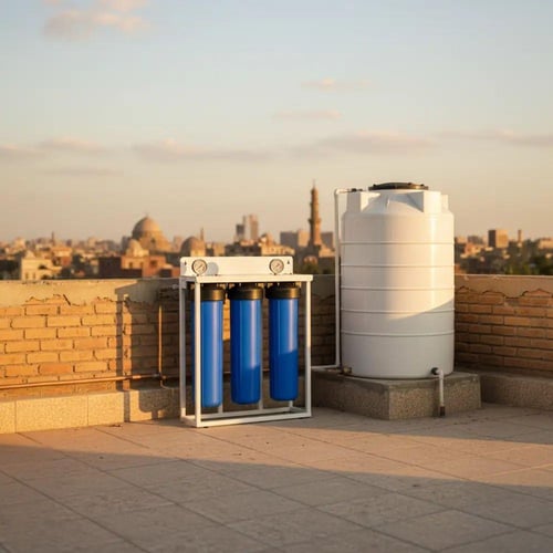 جهاز فلترة ثلاثية جامبو (20) انش للمنازل والفلل وا...