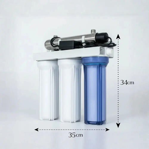 جهاز فلترة ثلاثي 10 انش + يوفي