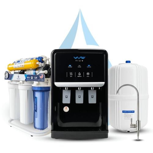 جهاز تحلية الواحة استاند 7 مراحل + برادة فلو اسود