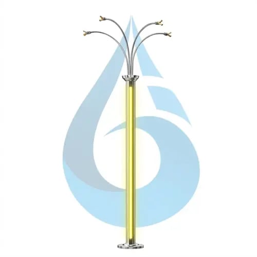 عامود ضباب نخلة 12 نزل 2 متر مضيئ ب LED