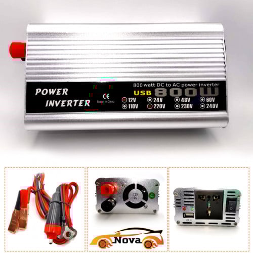 محول التيار الكهربائي للسيارة بقدرة 800 واط