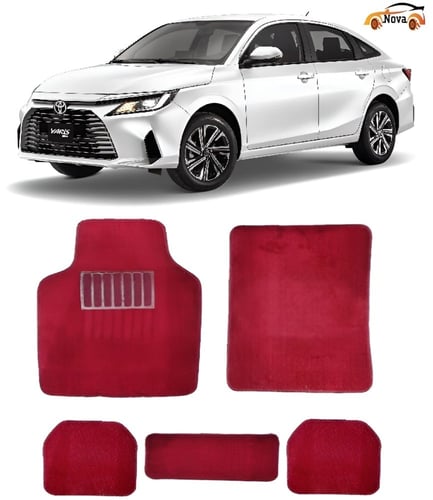 ارضيات السيارة سادة - دعاسات 5 قطع ثفيل