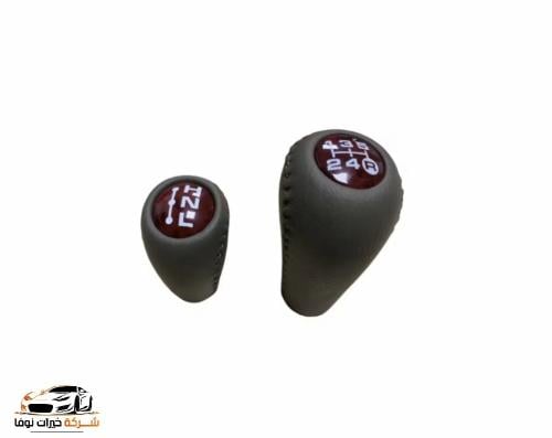 رمانة قير جلد شاص و ربع بريمي - بيج و خشبي