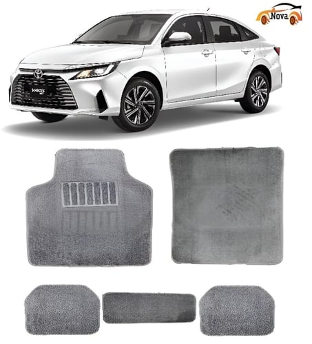 ارضيات السيارة سادة - دعاسات 5 قطع ثفيل