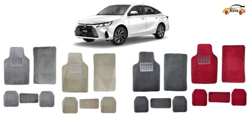 ارضيات السيارة سادة - دعاسات 5 قطع ثفيل