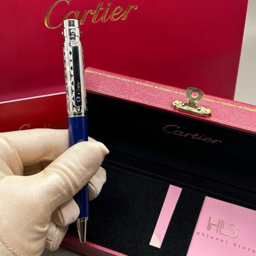 قلم كارتير سانتوس ازرق فضي