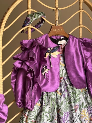 فستان بنفسجي 4-8 سنوات