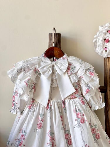 فستان مورد من 1 الى 7 سنوات بدون الطوق