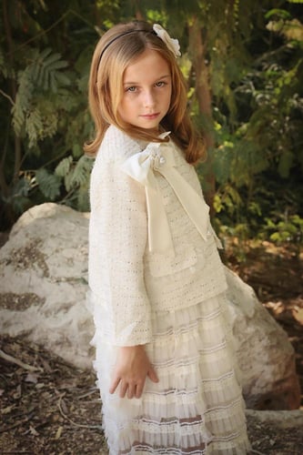 فستان مع جاكيت بيج 2-10 سنوات