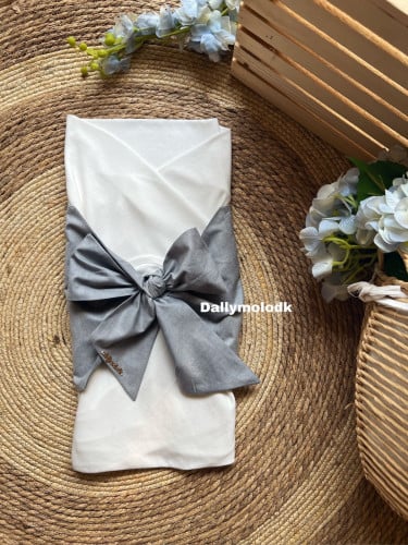 لفه فيونكه رمادي غامق محايد