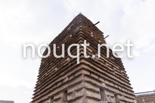 بيت طين قديم في قرى البطحاء في الواديين بمنطقة عسي...