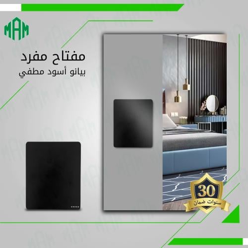 مفتاح مفرد أسود مطفي MFZ