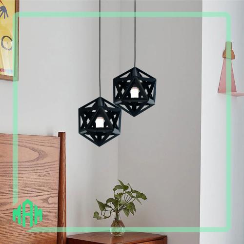 انارة علاقي مودرن بشكل هندسي حجم 22 سم