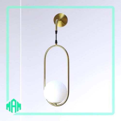 اضاءة جداري مودرن ذهبي