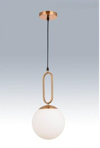 علاقي مودرن ذهبي بزجاج ابيض ثلجي