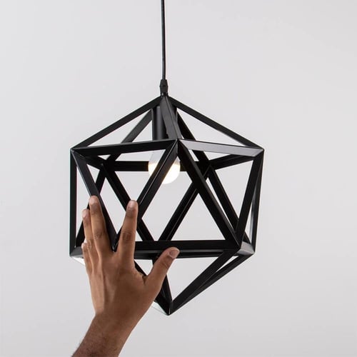 انارة علاقي مفرد معين حجم 350 باللون الابيض والاسو...