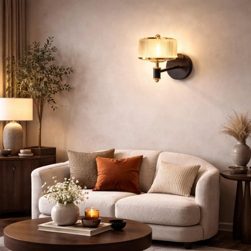 ابليك جداري ليد ذهبي لامع