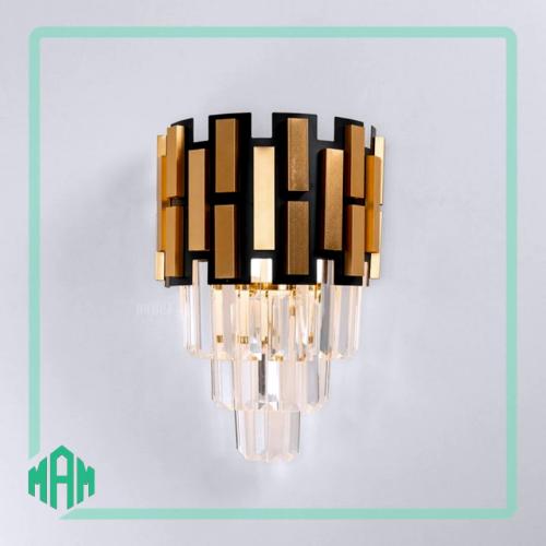 انارة جداري كريستال انيق بمزيج اللونين ليناسب ديكو...