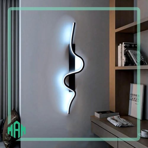 انارة جدارية مودرن اسود حجم 60 سم