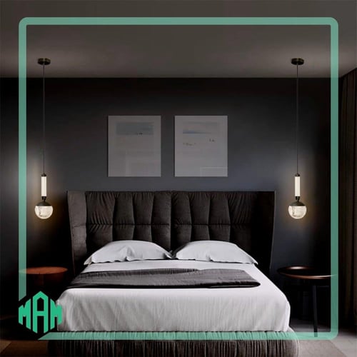 اضاءة عصرية بالأسود بتصميم أنيق وجذاب