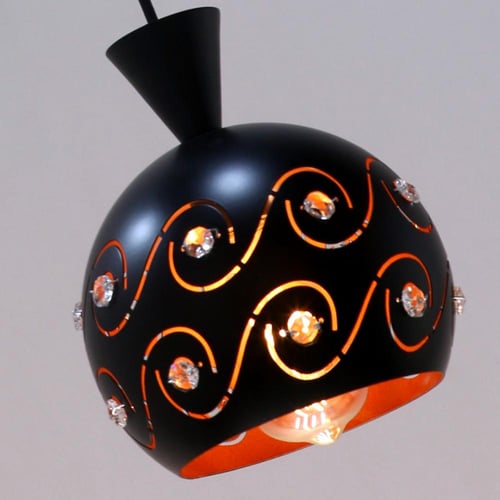 انارة مودرن مع قطع زجاج