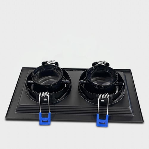 فريم سبوت لايت ألمنيوم مربع ثنائي أسود ضمان 10 سنو...