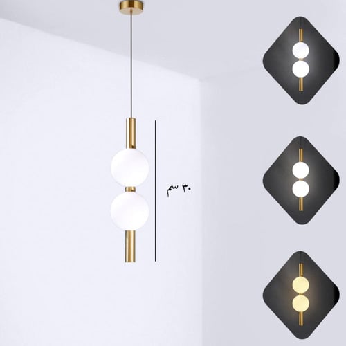 اضاءة عصرية ذهبي لامع بتصميم أنيق وجذاب