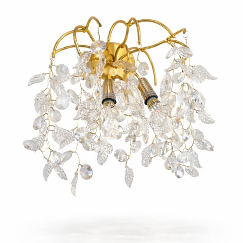 انارة جدارية بستايل الاوروبي اللون الذهبي