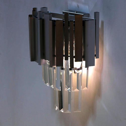 انارة جدارية باللون الفضي