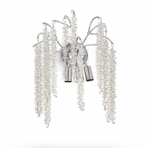 انارة جدارية بتصميم حصري باللون الفضي