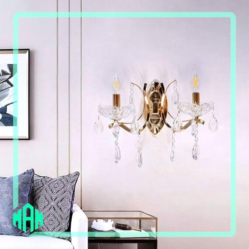 انارة جداري كلاسيك كريستال الشموع