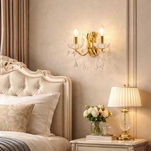 انارة جداري كلاسيك كريستال الشموع